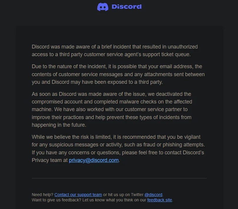 Discord Notice